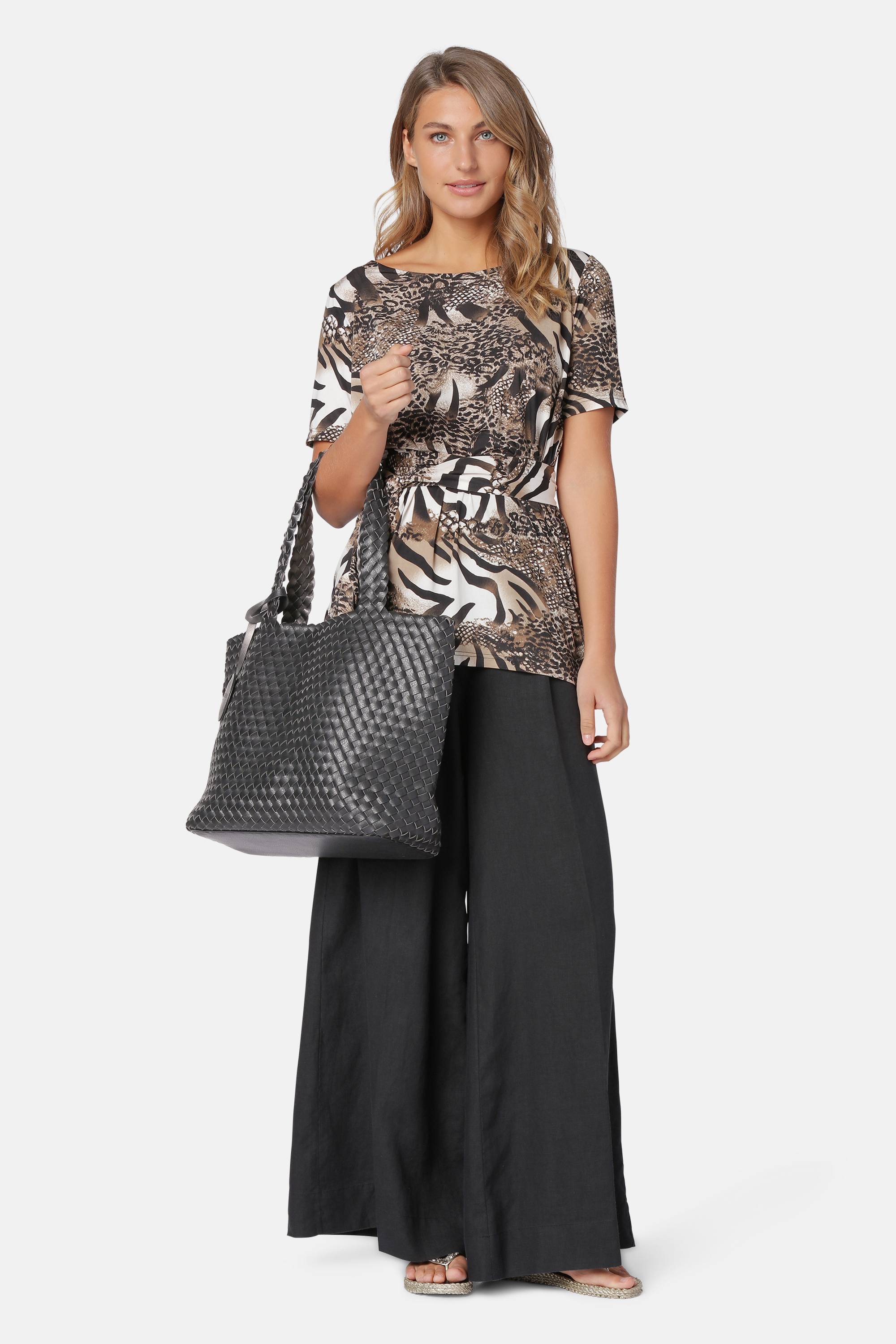 Tote Bag Trenzado - Black Gun metal
